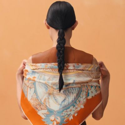 Aloha double face scarf 90, view 2 of 7